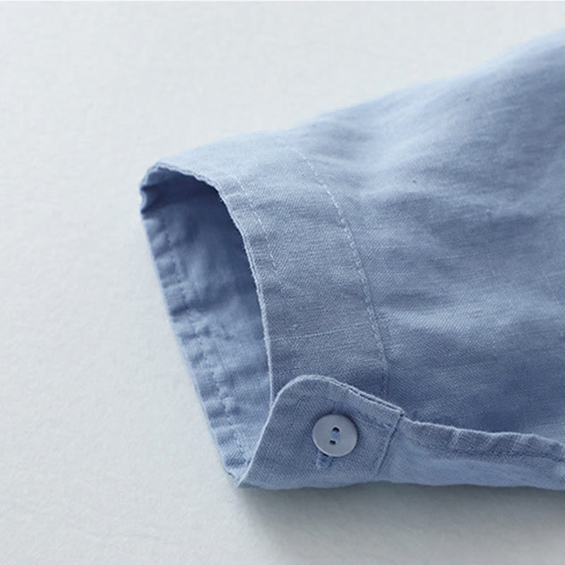 Koszula z Buddha Stones w jednolitym kolorze z rękawami trzy czwarte „Buddha Stones” - image 26