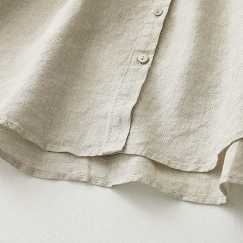 Koszula z Buddha Stones w jednolitym kolorze z rękawami trzy czwarte „Buddha Stones” - image 8