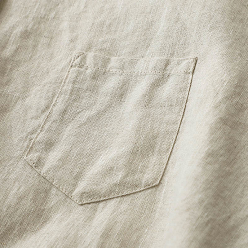 Koszula z Buddha Stones w jednolitym kolorze z rękawami trzy czwarte „Buddha Stones” - image 7