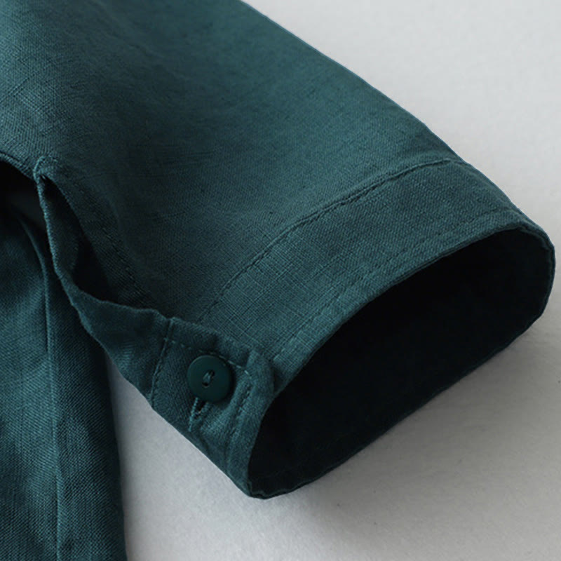 Koszula z Buddha Stones w jednolitym kolorze z rękawami trzy czwarte „Buddha Stones” - image 20