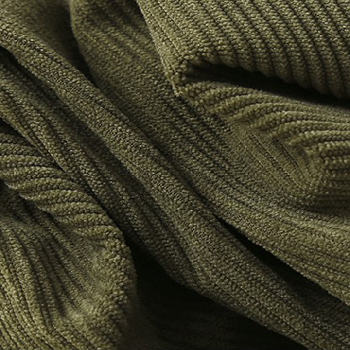 Spodnie harem damskie z bawełny sztruksowej Buddha Stones Commute Vintage Plain z kieszeniami - image 7