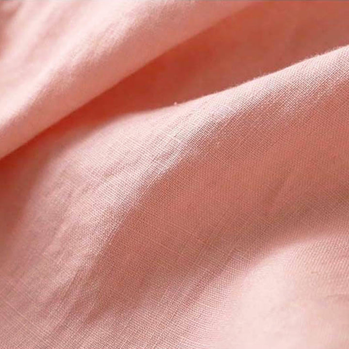 Koszula Buddha Stones z długim rękawem i haftowanymi kwiatami w stylu casual z kołnierzykiem ukośnym i paskiem w kształcie litery U - image 6