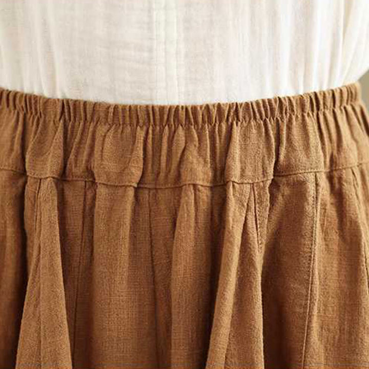 Spodnie harem damskie z bawełny i lnu z kieszeniami, wiosenne i casualowe, z prostym wzorem i Buddha Stones - image 5