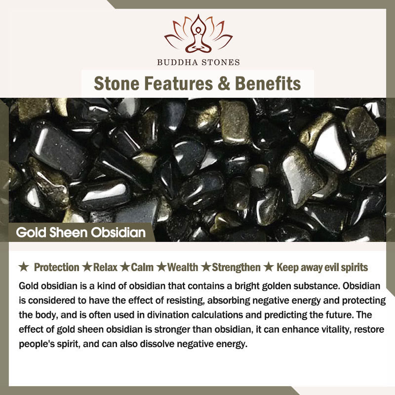Buddha Stones, srebro próby 925, naturalny srebrny połysk, obsydian, złoty połysk, naszyjnik z kotem z obsydianu - image 9
