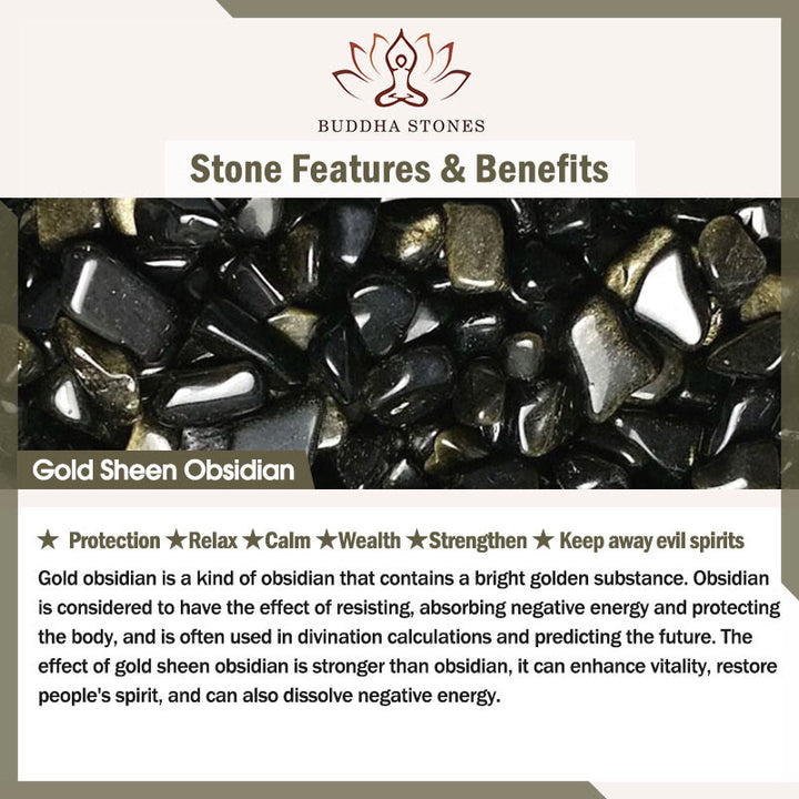 Buddha Stones, srebro próby 925, naturalny srebrny połysk, obsydian, złoty połysk, naszyjnik z kotem z obsydianu - image 9