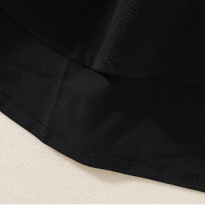 Koszulka damska z długim rękawem z bawełny i lnu Buddha Stones, swobodna, z nieregularnym brzegiem - image 10