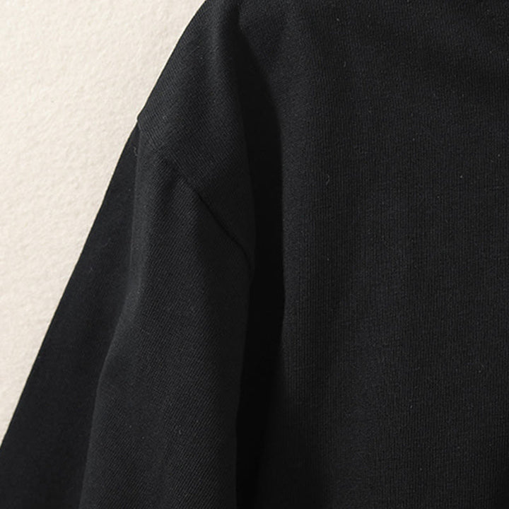 Koszulka damska z długim rękawem z bawełny i lnu Buddha Stones, swobodna, z nieregularnym brzegiem - image 13