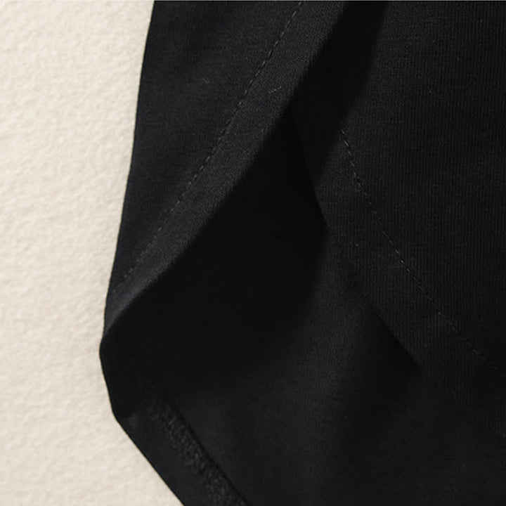 Koszulka damska z długim rękawem z bawełny i lnu Buddha Stones, swobodna, z nieregularnym brzegiem - image 11