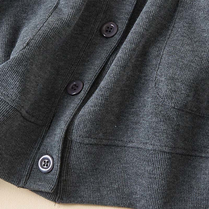 Kurtka damska z kapturem z bawełny Buddha Stones , z prostymi guzikami i kieszeniami - image 4