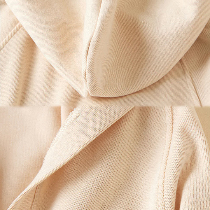 Kurtka damska z kapturem z bawełny Buddha Stones , z prostymi guzikami i kieszeniami - image 12