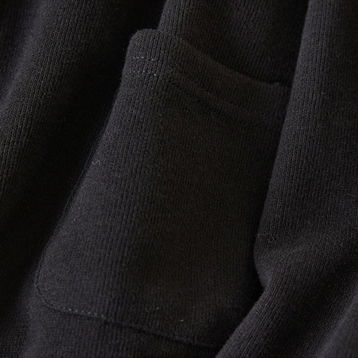 Kurtka damska z kapturem z bawełny Buddha Stones , z prostymi guzikami i kieszeniami - image 29