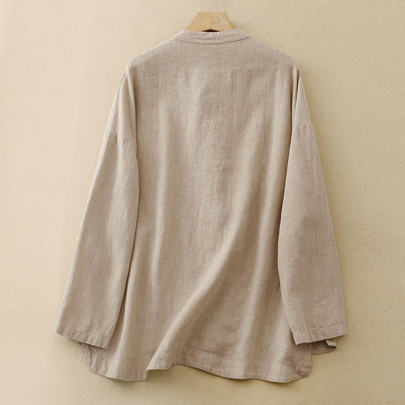 Buddha Stones Literacki Artystyczny Guzik Chiński Węzeł Codzienna Odzież Bawełniana - image 1