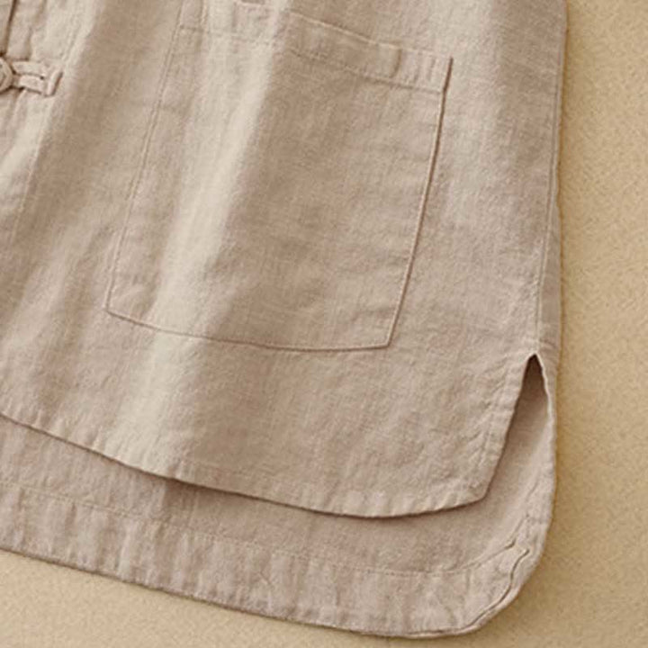 Buddha Stones Literacki Artystyczny Guzik Chiński Węzeł Codzienna Odzież Bawełniana - image 5