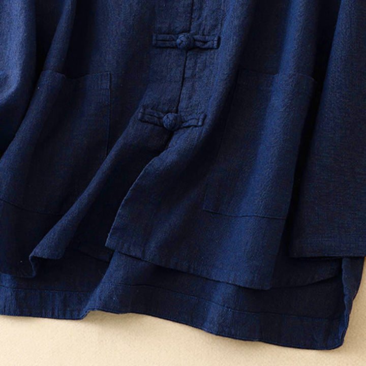 Buddha Stones Literacki Artystyczny Guzik Chiński Węzeł Codzienna Odzież Bawełniana - image 12