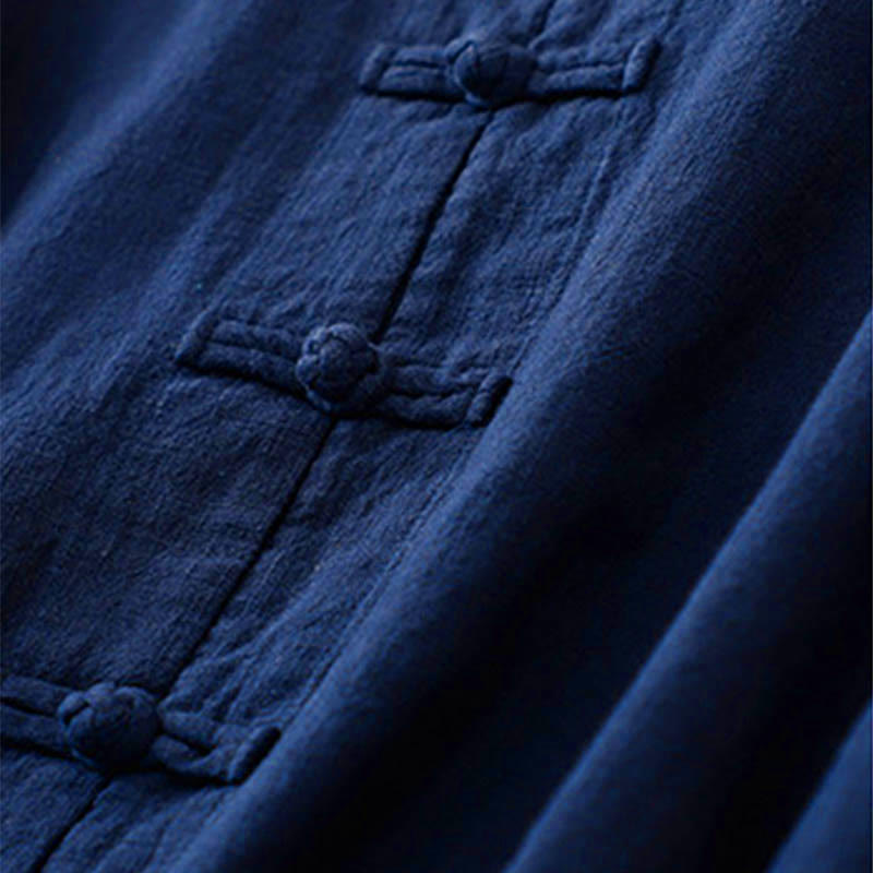 Buddha Stones Literacki Artystyczny Guzik Chiński Węzeł Codzienna Odzież Bawełniana - image 11