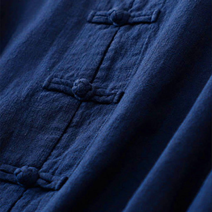 Buddha Stones Literacki Artystyczny Guzik Chiński Węzeł Codzienna Odzież Bawełniana - image 11