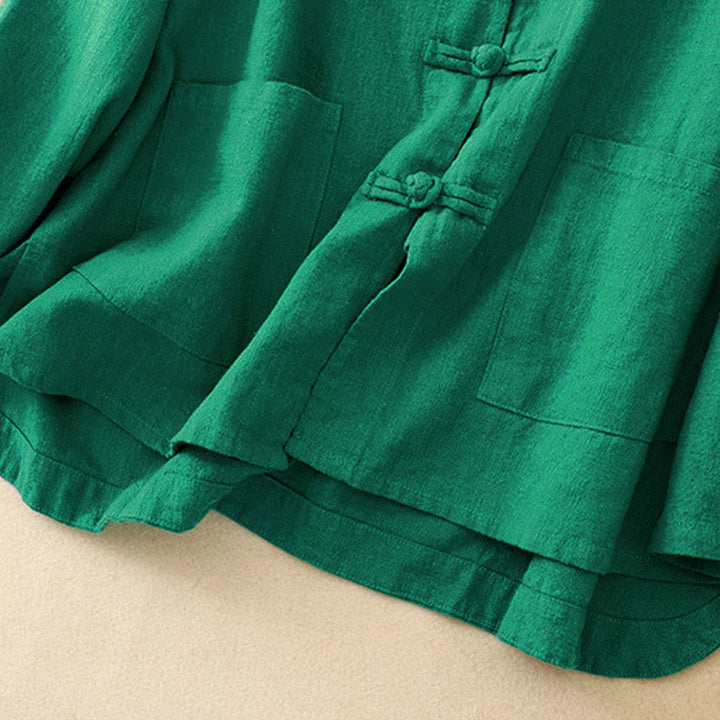 Buddha Stones Literacki Artystyczny Guzik Chiński Węzeł Codzienna Odzież Bawełniana - image 16