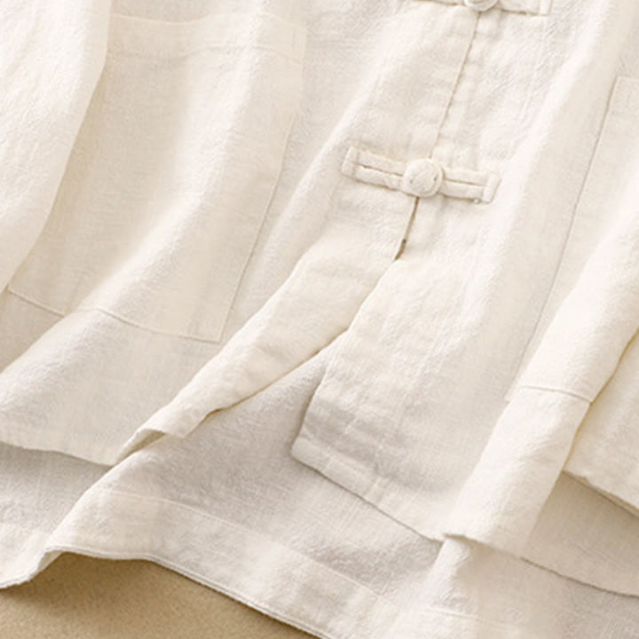 Buddha Stones Literacki Artystyczny Guzik Chiński Węzeł Codzienna Odzież Bawełniana - image 22