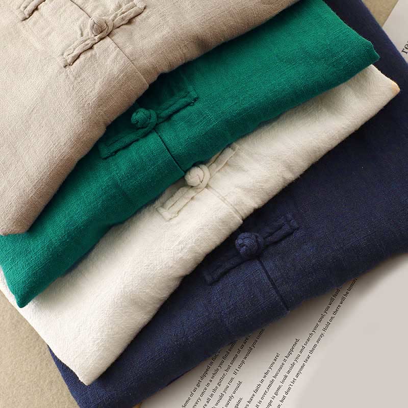 Buddha Stones Literacki Artystyczny Guzik Chiński Węzeł Codzienna Odzież Bawełniana - image 25