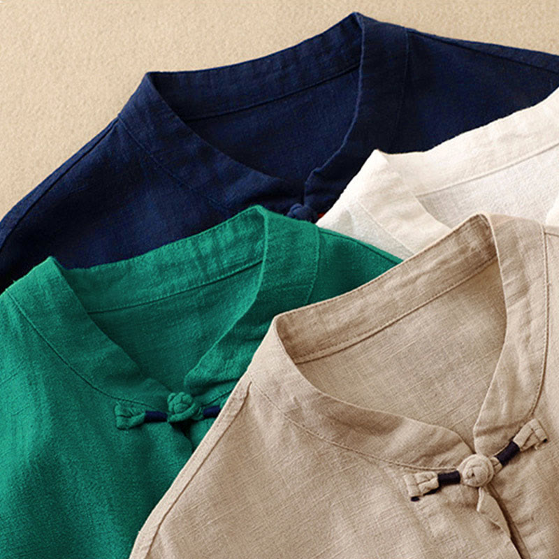 Buddha Stones Literacki Artystyczny Guzik Chiński Węzeł Codzienna Odzież Bawełniana - image 26