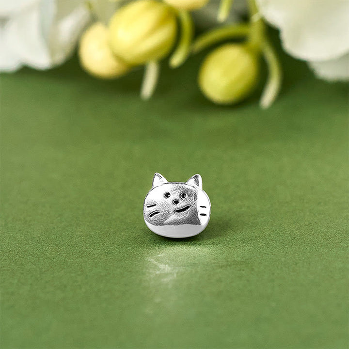 Bransoletka z łańcuszkiem z motywem błogosławieństwa w kształcie małego kota, wykonana ze srebra próby 925, z Buddha Stones - image 10