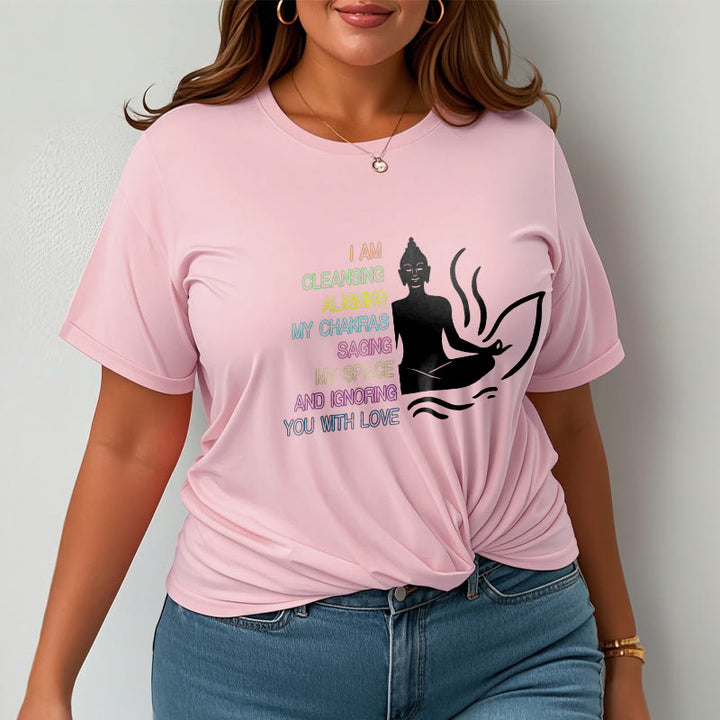 Koszulka z nadrukiem Buddha Stones Buddy Kwiat Lotosu Medytacja - image 14