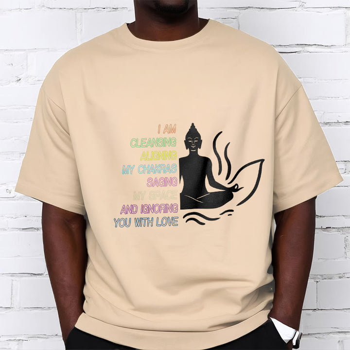 Koszulka z nadrukiem Buddha Stones Buddy Kwiat Lotosu Medytacja - image 10