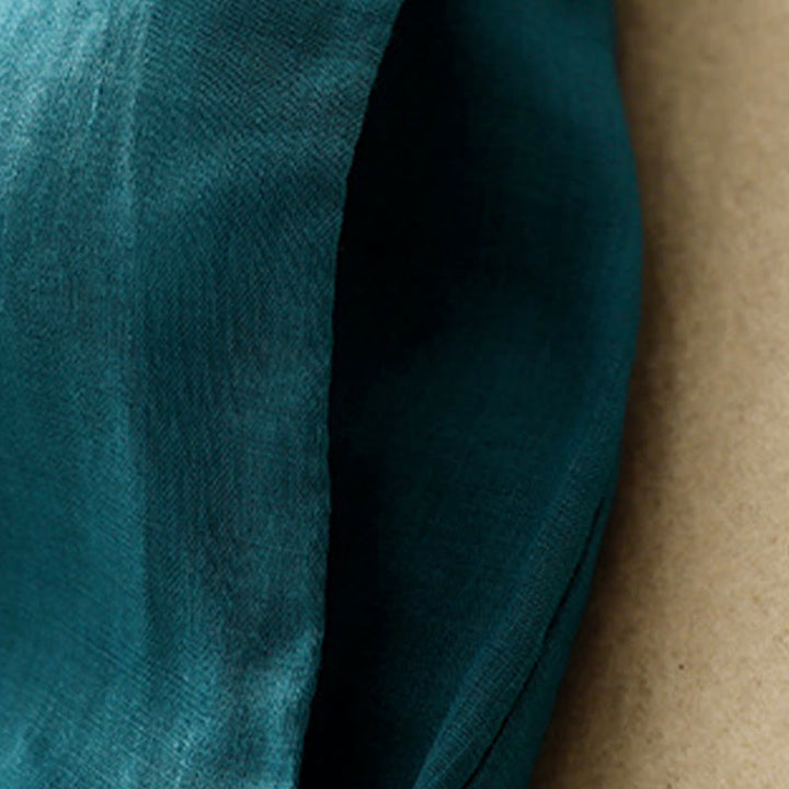 Spodnie damskie z szerokimi nogawkami i kieszeniami, proste, z bawełny, z nadrukiem "Buddha Stones", ze ściągaczem - image 3