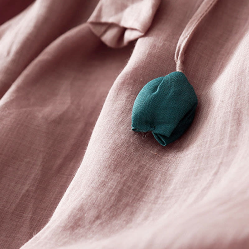 Spodnie damskie z szerokimi nogawkami i kieszeniami, proste, z bawełny, z nadrukiem "Buddha Stones", ze ściągaczem - image 15