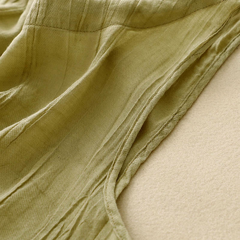 Kamizelka damska bez rękawów z koronką i marszczeniami w kolorze białym i Buddha Stones - image 16