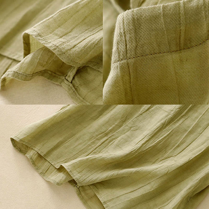 Kamizelka damska bez rękawów z koronką i marszczeniami w kolorze białym i Buddha Stones - image 17