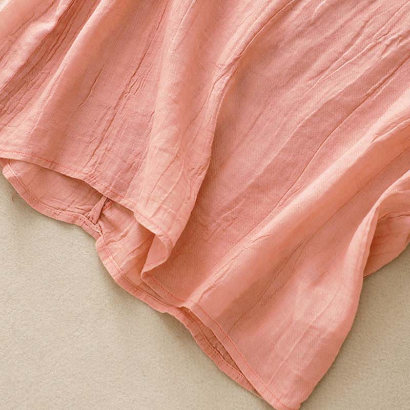 Kamizelka damska bez rękawów z koronką i marszczeniami w kolorze białym i Buddha Stones - image 4