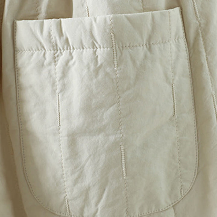 Damskie spodnie haremowe z bawełny Buddha Stones Winter Plain do kostek z kieszeniami - image 12