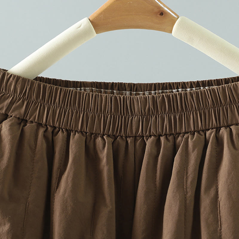 Damskie spodnie haremowe z bawełny Buddha Stones Winter Plain do kostek z kieszeniami - image 18