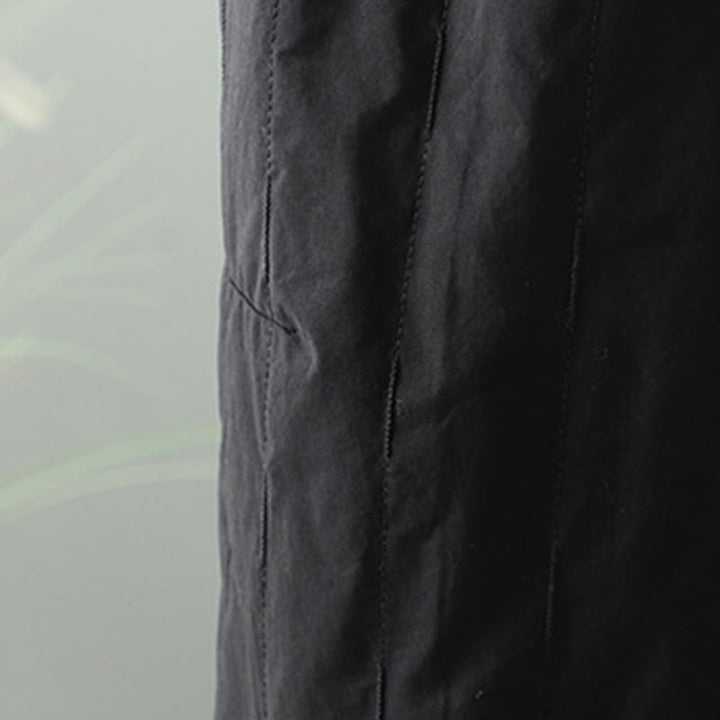 Damskie spodnie haremowe z bawełny Buddha Stones Winter Plain do kostek z kieszeniami - image 4