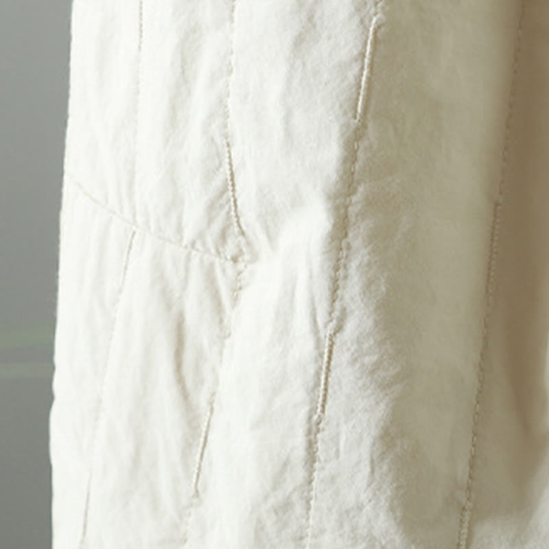 Damskie spodnie haremowe z bawełny Buddha Stones Winter Plain do kostek z kieszeniami - image 15