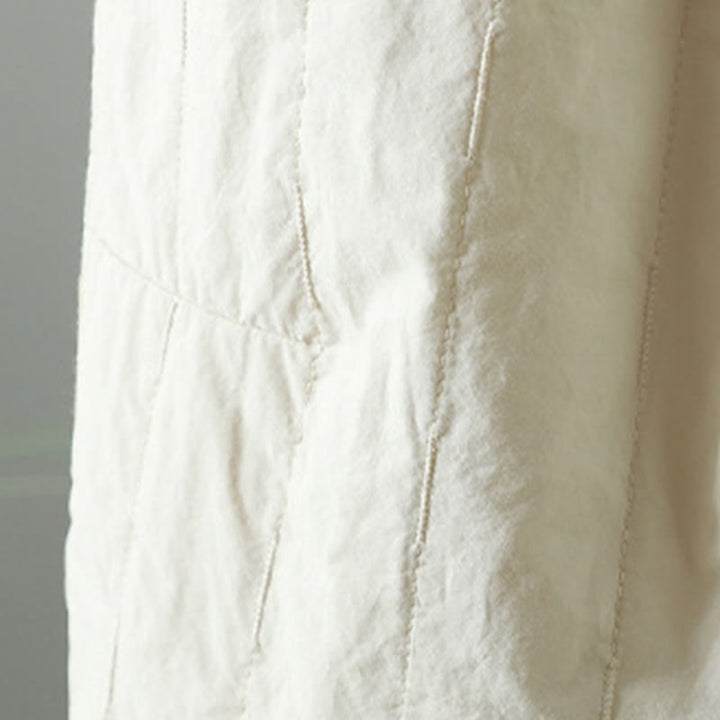 Damskie spodnie haremowe z bawełny Buddha Stones Winter Plain do kostek z kieszeniami - image 15