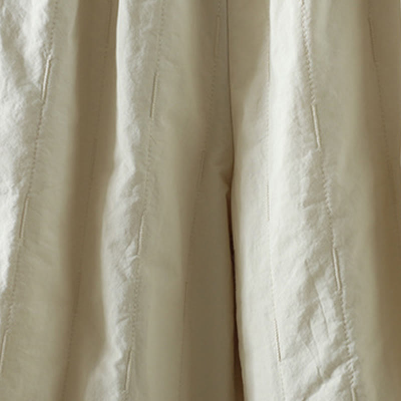 Damskie spodnie haremowe z bawełny Buddha Stones Winter Plain do kostek z kieszeniami - image 14