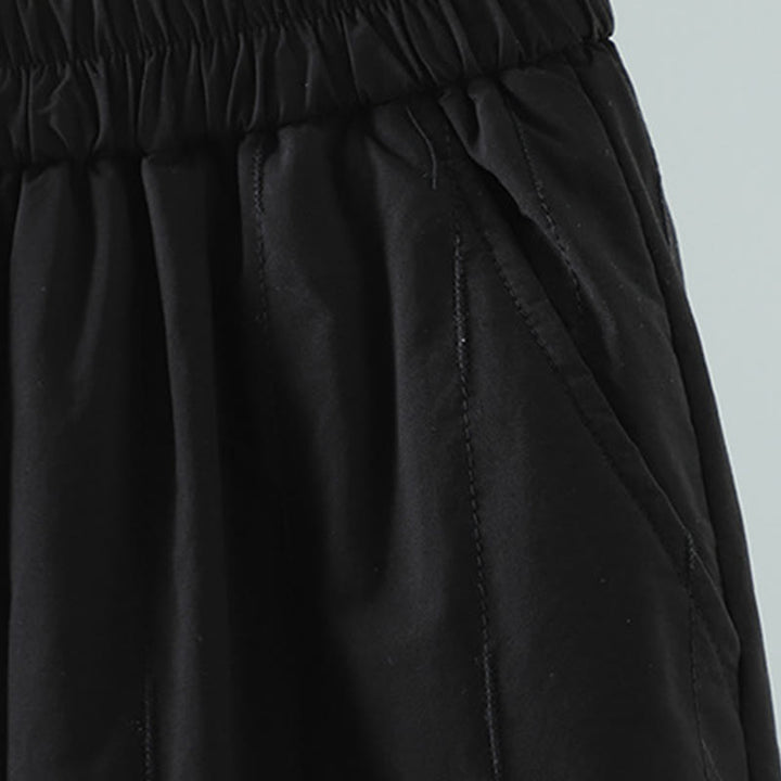 Damskie spodnie haremowe z bawełny Buddha Stones Winter Plain do kostek z kieszeniami - image 2