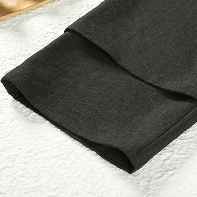 Męska kurtka kimono z długim rękawem i sznurowaniem z odkrytym przodem, z motywem kamieni Buddha Stones - image 5