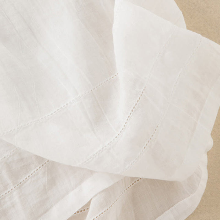 Letnia sukienka midi z bawełny z dekoltem w serek i krótkim rękawem "Buddha Stones" - image 36