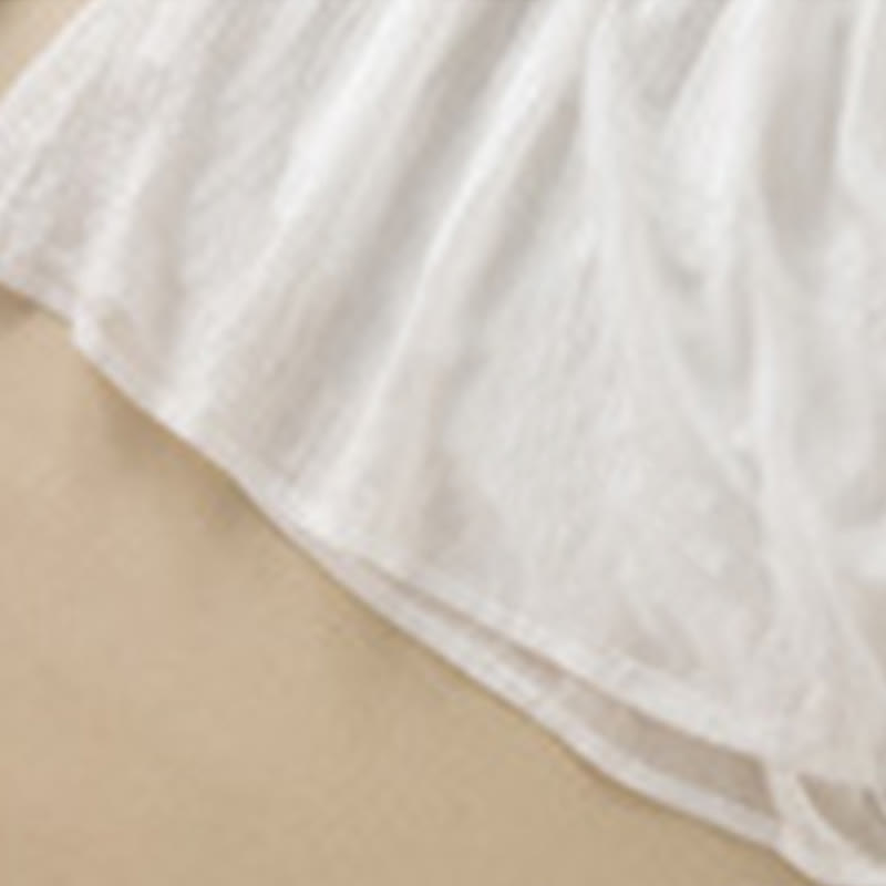 Letnia sukienka midi z bawełny z dekoltem w serek i krótkim rękawem "Buddha Stones" - image 27