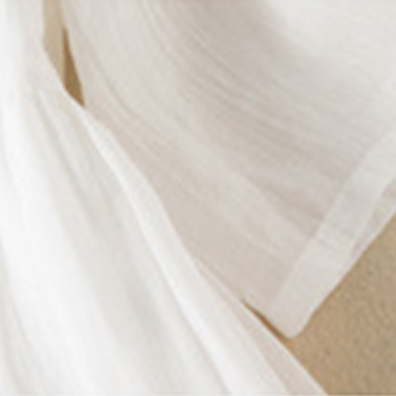 Letnia sukienka midi z bawełny z dekoltem w serek i krótkim rękawem "Buddha Stones" - image 20