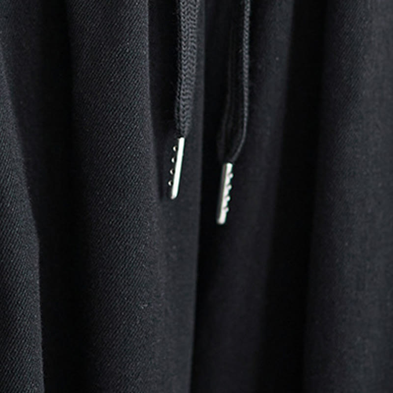 Spodnie damskie z szerokimi nogawkami i kieszeniami w stylu retro z Buddha Stones i rozcięciem na nogawce - image 15