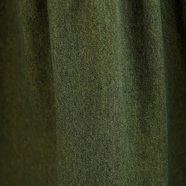 Sukienka maxi damska z długimi rękawami i kieszeniami, w kolorze ciemnooliwkowym z motywem Buddha Stones - image 10