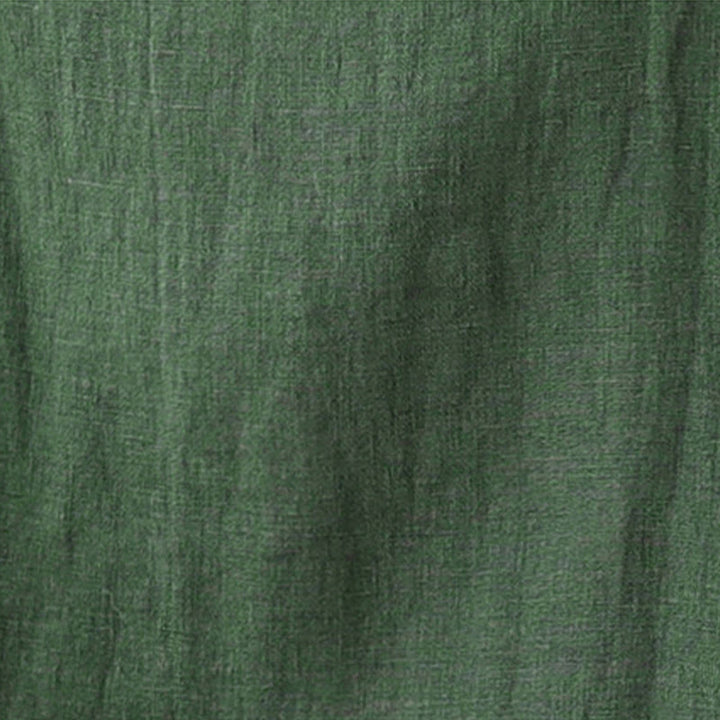 Koszula damska z długim rękawem z bawełny i lnu "Buddha Stones" w swobodnym, prostym kroju - image 7