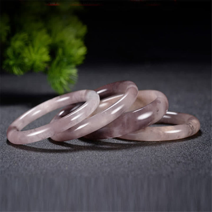 Bransoletka z Buddha Stones Fioletowy Złoty Jedwab Jadeitowy Bogactwo - image 5
