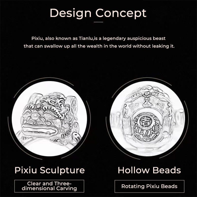 Obrotowy pierścień z miedzianą monetą i Buddha Stones, szczęśliwym feng shui PiXiu - image 6