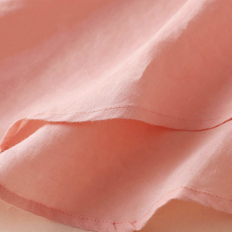 Koszula damska Buddha Stones Casual z dekoltem w serek i rękawami trzy czwarte, gładka, bawełniana i lniana - image 15