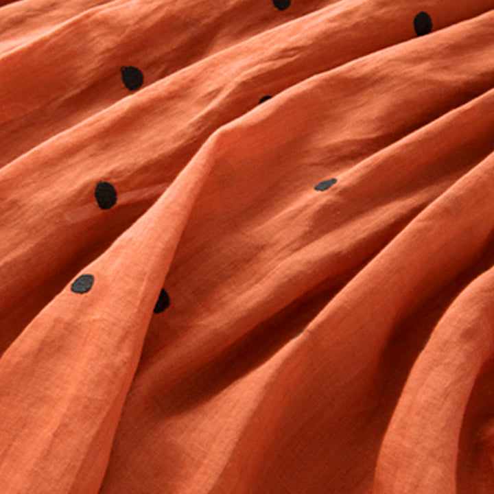 Spódnica plisowana damska w artystyczny wzór w kropki z Buddha Stones - image 37